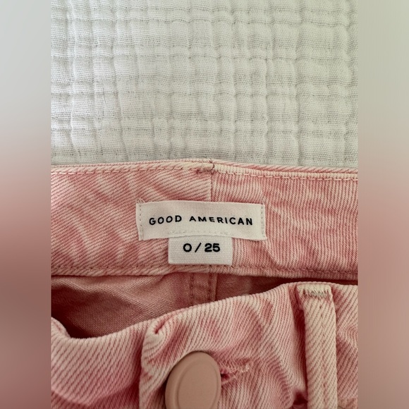 GOOD AMERICAN Good 90’s Relaxed Jeans Mineral Rose Quartz - Picture 3 of 5